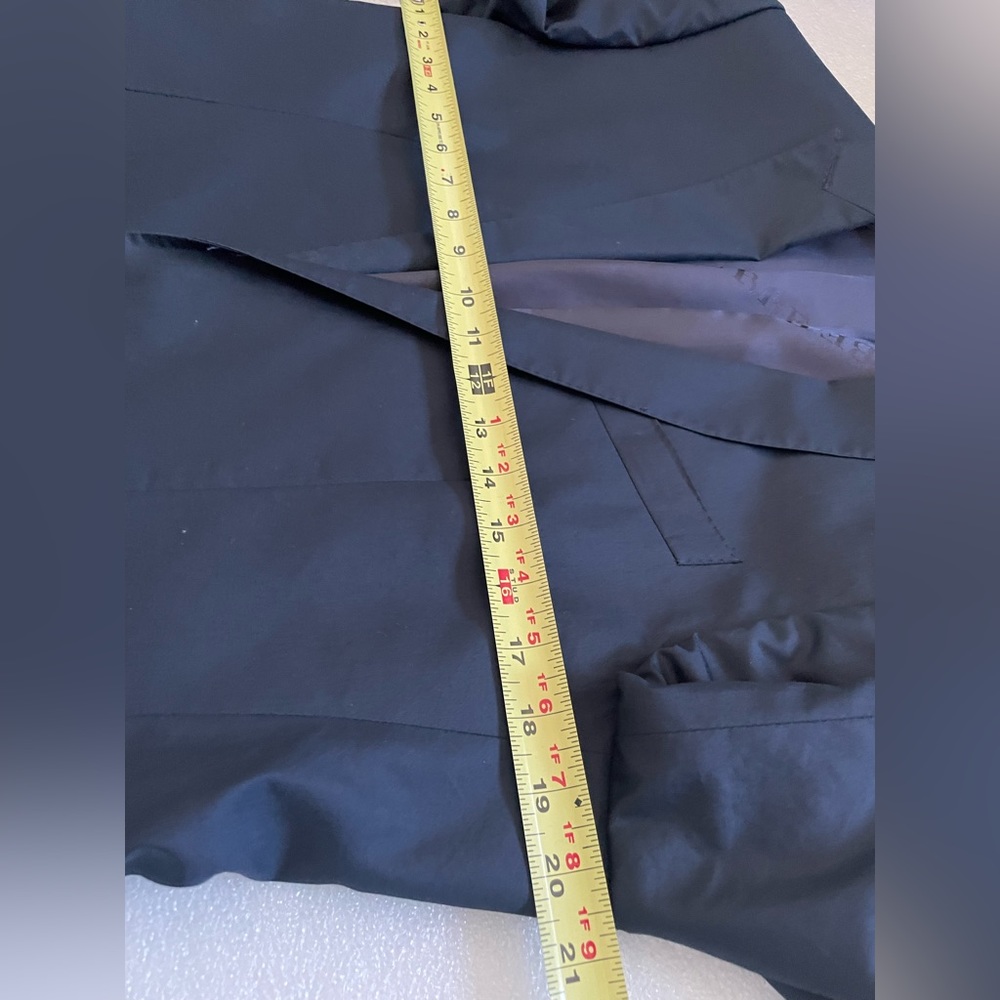 BURBERRY MENS 40 NAVY BLUE One BUTTON SPORT COAT BLAZER - Picture 4 of 12
